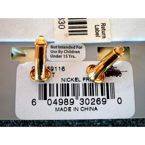 Anne Klein Gold-Tone Chain Necklace With White Floral Pendant,  Bracelet, Earrin - Picture 9 of 11